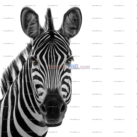 Zebra with no background